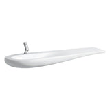 Laufen - Washbasin console, shelf right, with concealed overflow, incl. ceramic waste cover, wall mounted - Lcc White