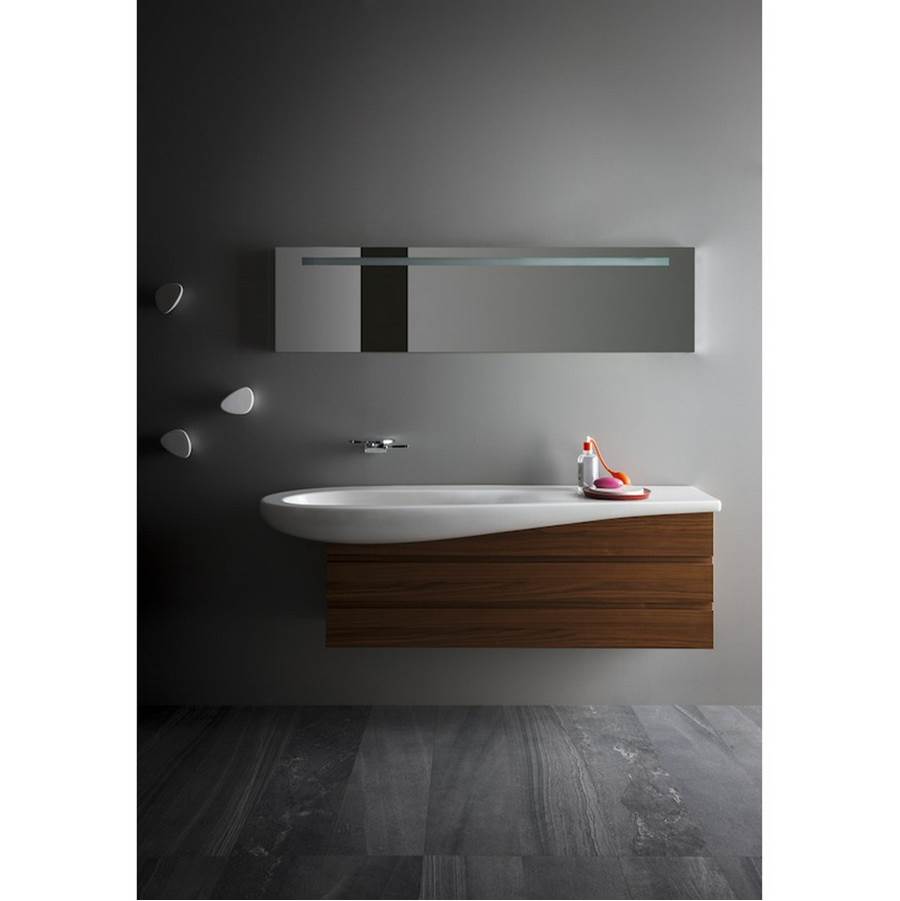 Washbasin, Shelf Right, Incl. Ceramic Waste Cover, Wall Mounted