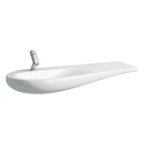 Laufen - Washbasin console, shelf right, with concealed overflow, incl. ceramic waste cover, wall mounted - Lcc White