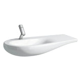 Laufen - Washbasin console, shelf right, with concealed overflow, incl. ceramic waste cover, wall mounted - Lcc White