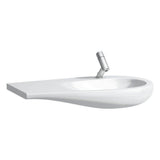 Laufen - Washbasin console, shelf left, with concealed overflow, incl. ceramic waste cover, wall mounted - Lcc White