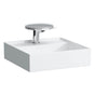 Laufen - Small washbasin with concealed outlet, w/o overflow, wall mounted - Glossy White