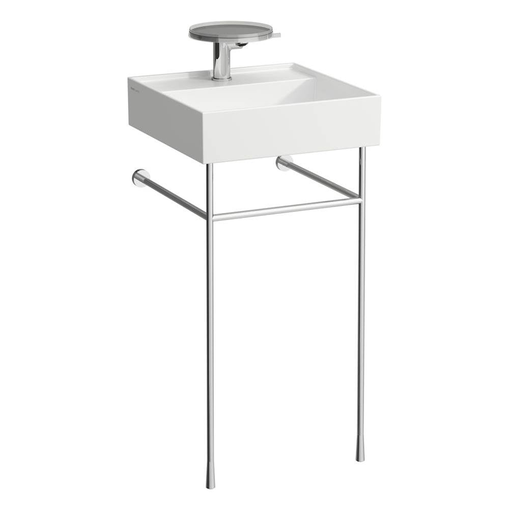 Small washbasin with concealed outlet, w/o overflow, wall mounted