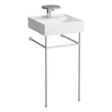 Small washbasin with concealed outlet, w/o overflow, wall mounted