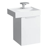 Small washbasin with concealed outlet, w/o overflow, wall mounted