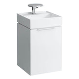 Small washbasin with concealed outlet, w/o overflow, wall mounted