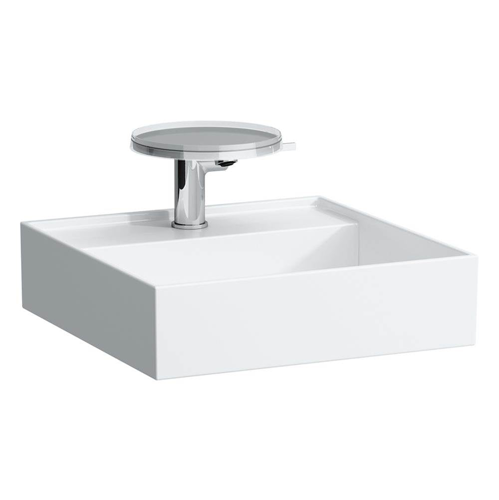 Laufen - Small washbasin with concealed outlet, w/o overflow, wall mounted - Glossy White