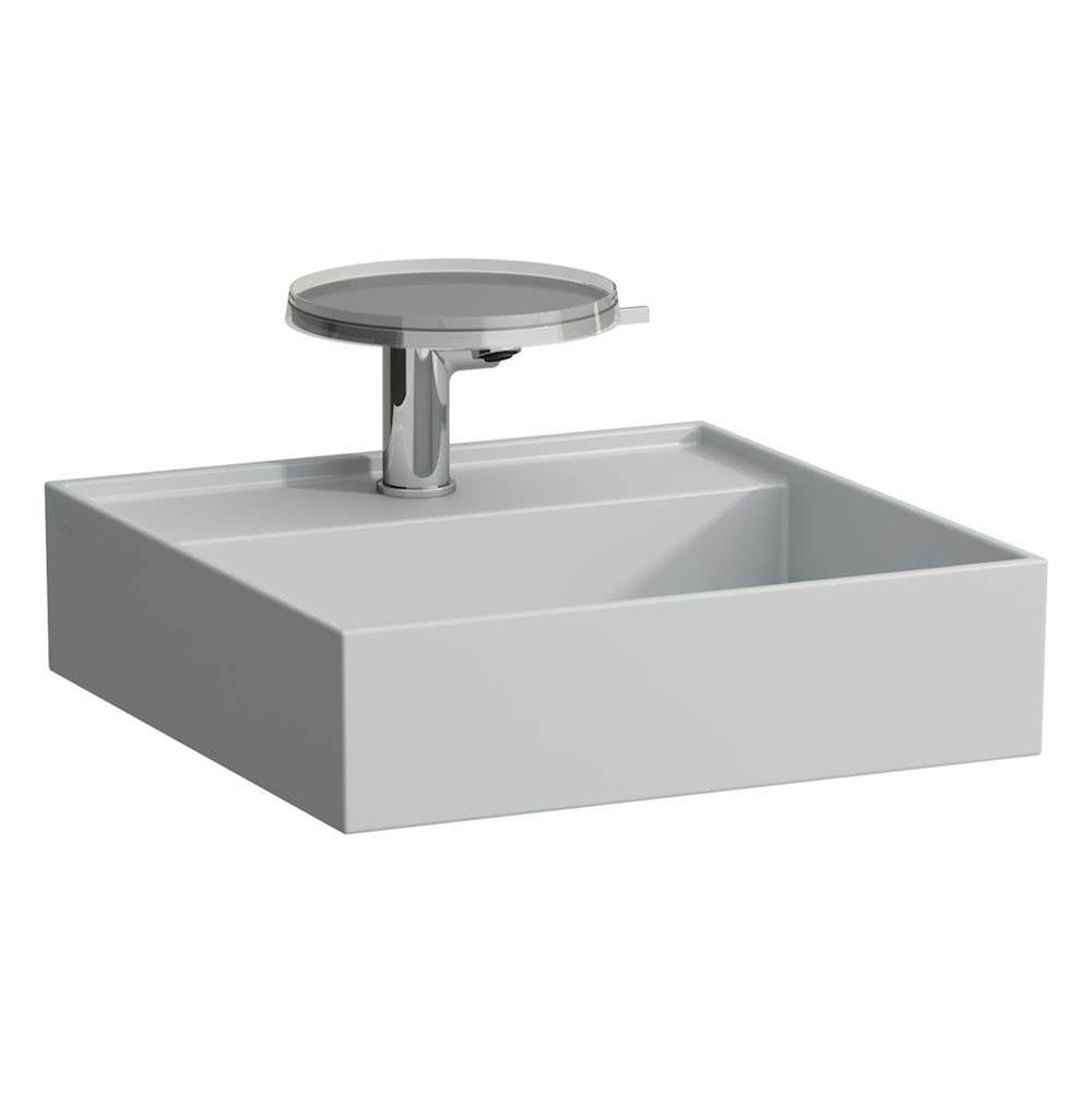 Laufen - Small washbasin with concealed outlet, w/o overflow, wall mounted - Matte Grey