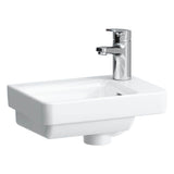 Laufen - Small washbasin, tap bank right, wall mounted - Glossy White