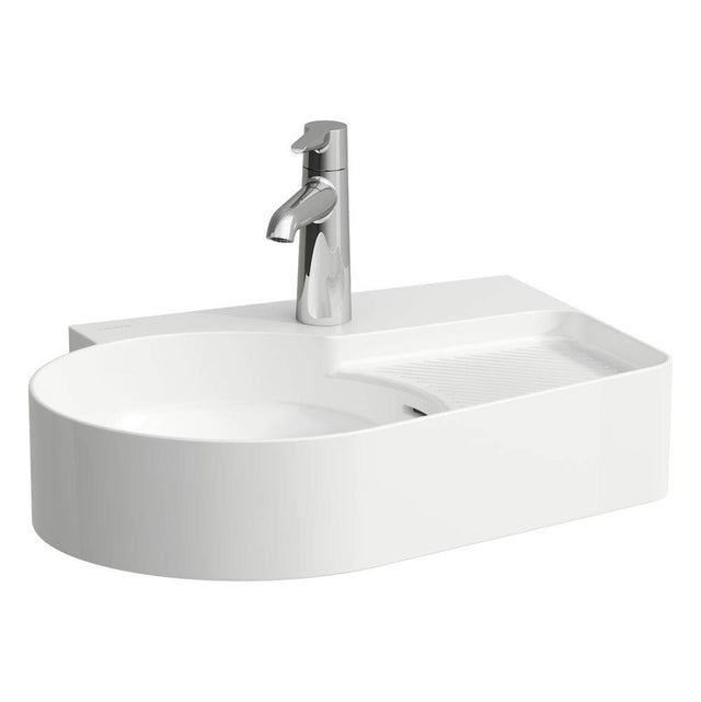 Laufen - Small Countertop and Wall Mouned Washbasin with ground bottom - Matte White