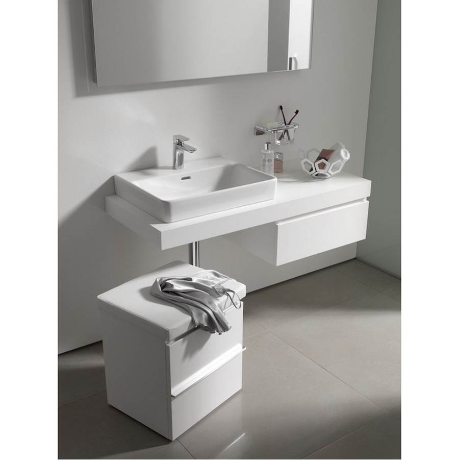 Countertop Washbasin, wall mounted, undersurface ground