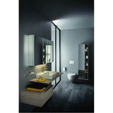 Countertop Washbasin, wall mounted, undersurface ground
