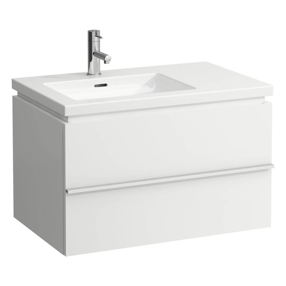 Washbasin console, shelf right, wall mounted