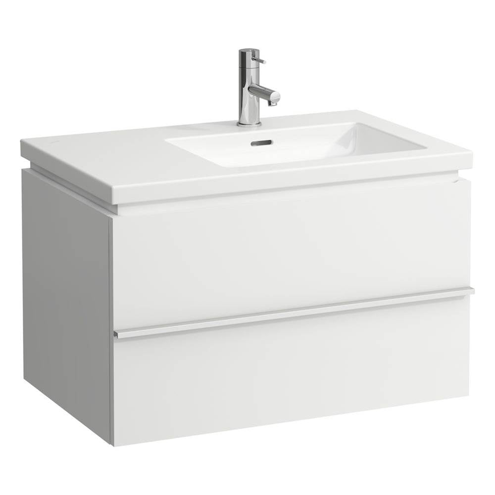 Washbasin console, shelf left, wall mounted