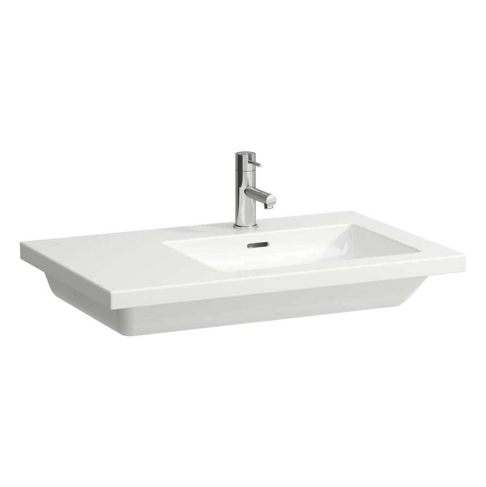 Laufen - Washbasin console, shelf left, wall mounted - Glossy White