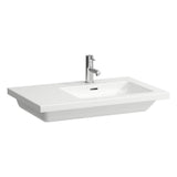 Laufen - Washbasin console, shelf left, wall mounted - Glossy White