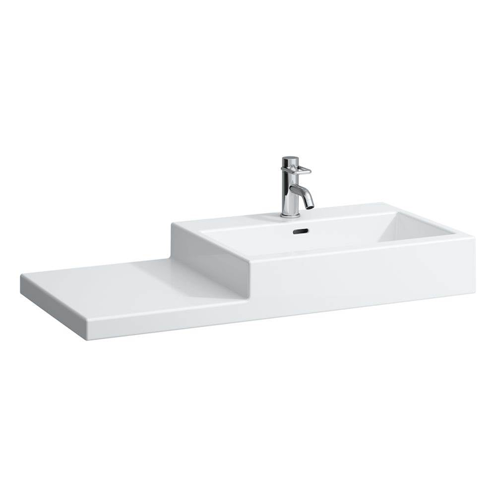 Laufen - Washbasin, shelf left, wall mounted - Glossy White