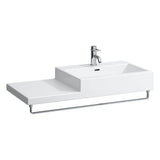 Washbasin, shelf left, wall mounted