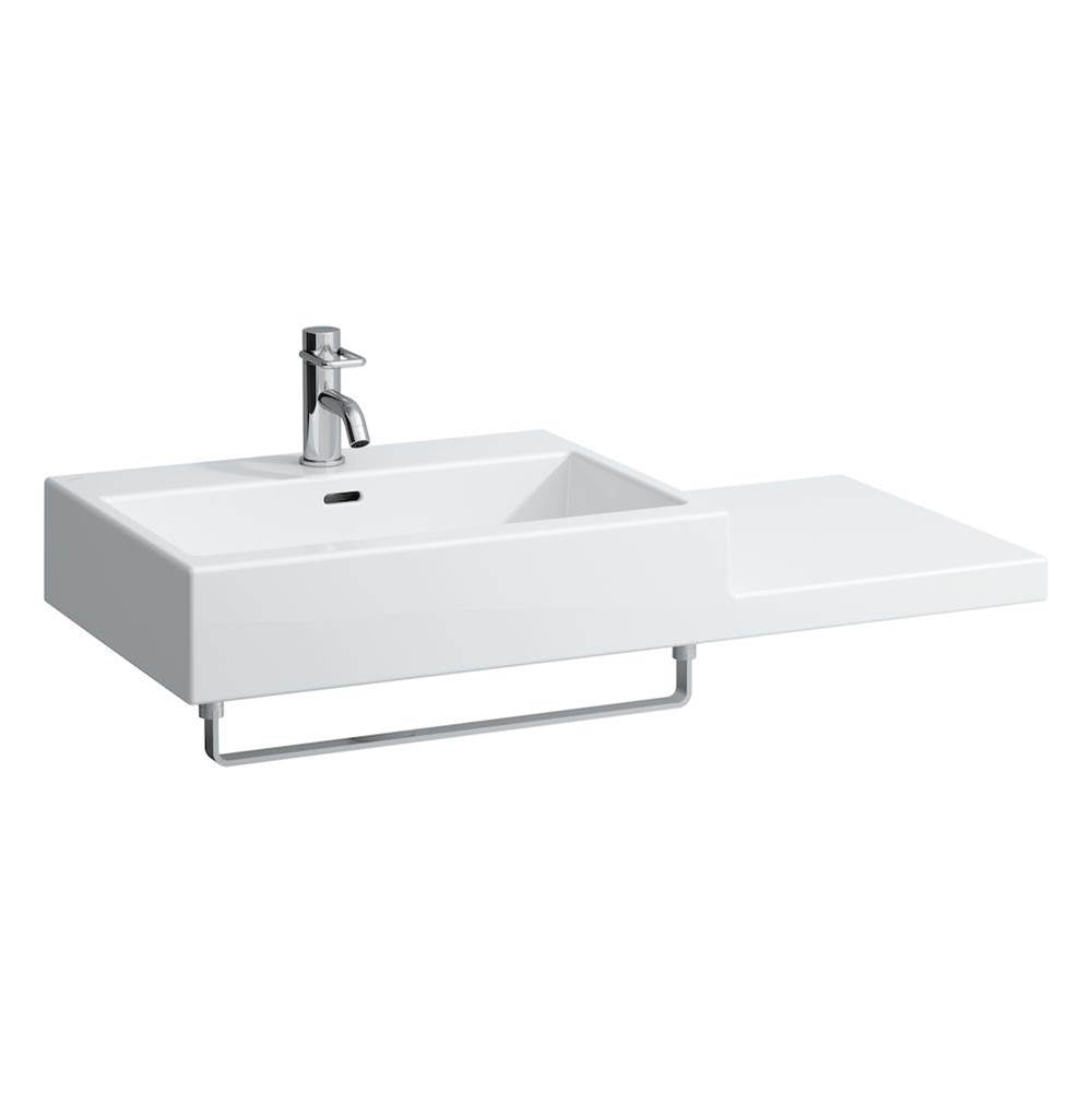 Washbasin, shelf right, wall mounted