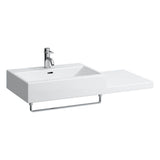 Washbasin, shelf right, wall mounted