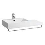 Washbasin, shelf right, wall mounted