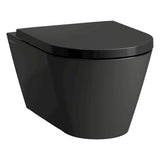 Laufen - Wall hanging Water Closet Bowl, rimless, washdown - Glossy Black