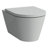 Laufen - Wall hanging Water Closet Bowl, rimless, washdown - Matte Grey