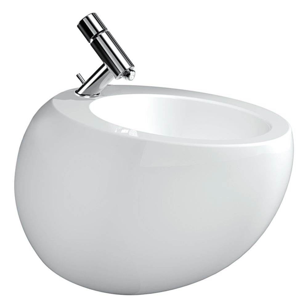Laufen - Wall hanging bidet, with concealed overflow, incl. ceramic waste cover - Lcc White