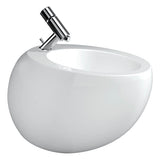 Laufen - Wall hanging bidet, with concealed overflow, incl. ceramic waste cover - Lcc White