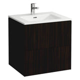 Laufen - Combipack 600 mm, washbasin ''slim'' with vanity unit ''Base'' with 2 drawers, incl. drawer organizer, wall mounted - Dark Elm Brown