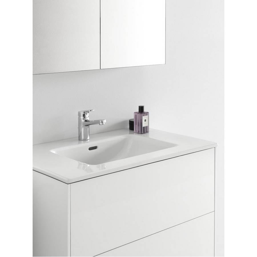 Combipack 800 mm, washbasin ''slim'' with vanity unit ''Base'' with 2 drawers, incl. drawer organizer, wall mounted