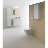 Combipack 800 mm, washbasin ''slim'' with vanity unit ''Base'' with 2 drawers, incl. drawer organizer, wall mounted