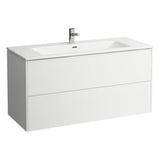 Laufen - Combipack 1200 mm, washbasin ''slim'' with vanity unit ''Base'' with 2 drawers, incl. drawer organizer, wall mounted - Traffic Grey