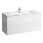 Laufen - Combipack 1200 mm, washbasin ''slim'' with vanity unit ''Base'' with 2 drawers, incl. drawer organizer, wall mounted - Traffic Grey