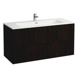 Combipack 1200 mm, washbasin ''slim'' with vanity unit ''Base'' with 2 drawers, incl. drawer organizer, wall mounted