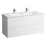 Laufen - Combipack 1200 mm, washbasin ''slim'' with vanity unit ''Base'' with 2 drawers, incl. drawer organizer, wall mounted - Traffic Grey