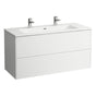 Laufen - Combipack 1200 mm, washbasin ''slim'' with vanity unit ''Base'' with 2 drawers, incl. drawer organizer, wall mounted - Traffic Grey