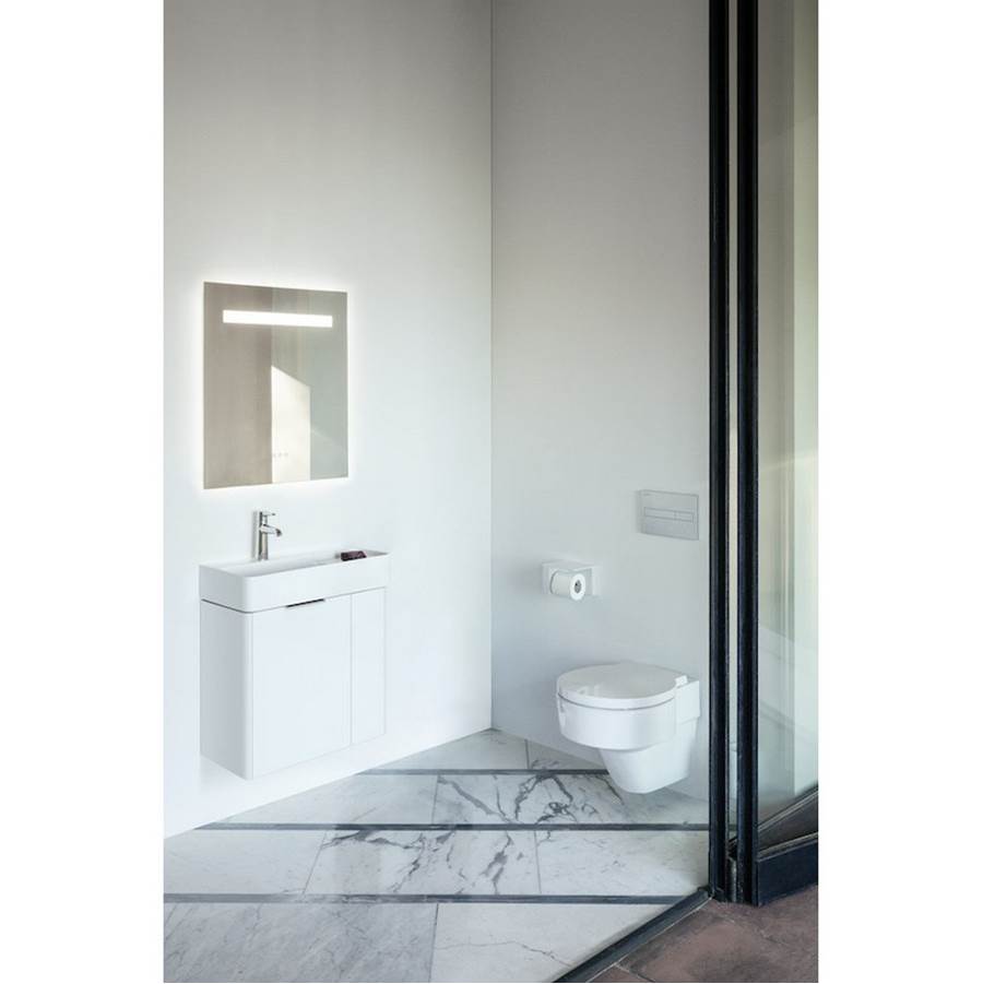 Toilet roll holder, wall mounted