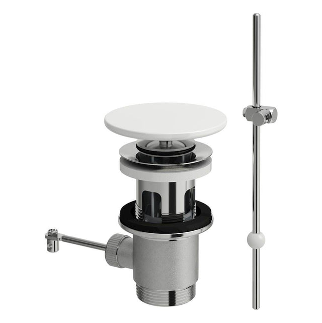 Laufen - Pop-up drain valve with pull lever with SaphirKeramik Cover - Matte Grey