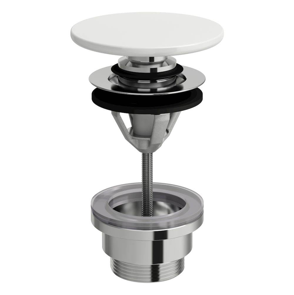 Laufen - Push-open drain valve with SaphirKeramik Cover - Matte Grey