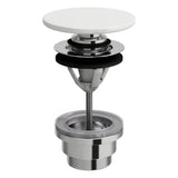 Laufen - Push-open drain valve with SaphirKeramik Cover - Matte Grey