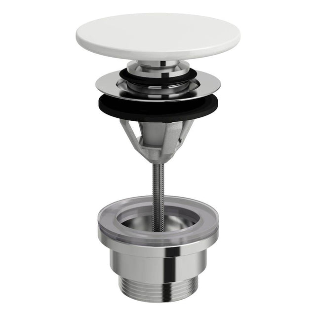 Laufen - Push-open drain valve with SaphirKeramik Cover - Matte Grey