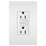 Legrand - radiant 15A Tamper-Resistant Self-Test GFCI Outlet with Audible Alarm, White - White