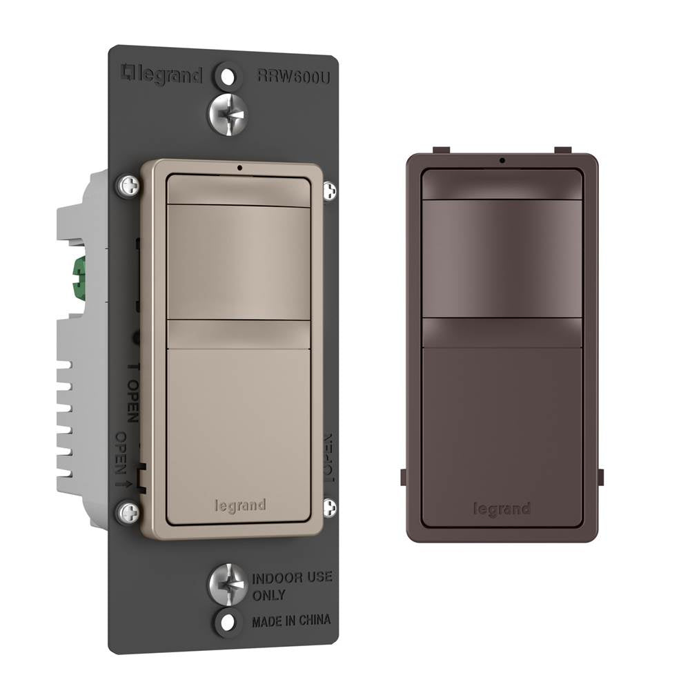 Legrand - radiant Single-Pole/3-Way Occupancy Sensor, Dark Bronze - Dark Bronze