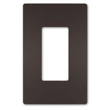 Legrand - radiant One-Gang Screwless Wall Plate, Dark Bronze - Dark Bronze