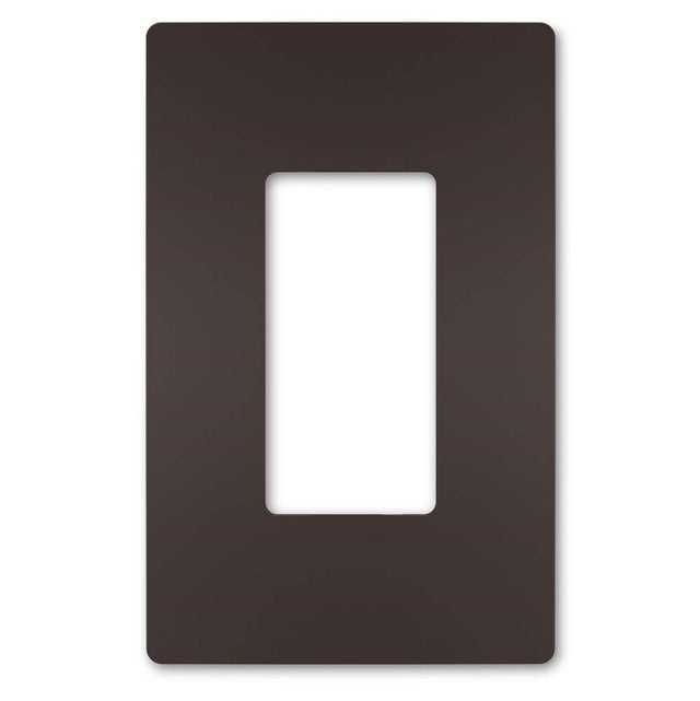 Legrand - radiant One-Gang Screwless Wall Plate, Dark Bronze - Dark Bronze