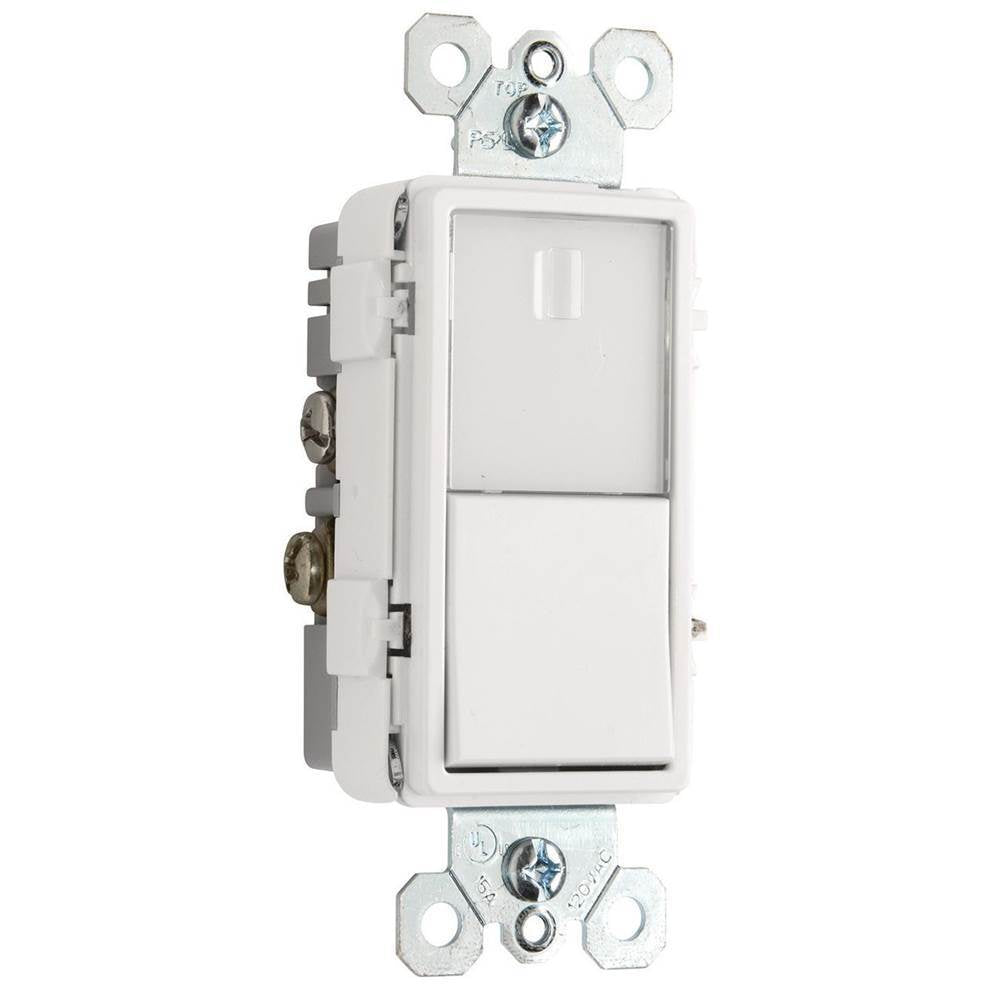 Legrand - radiant Single-Pole/3-Way Switch with Night Light, White - White