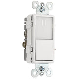 Legrand - radiant Single-Pole/3-Way Switch with Night Light, White - White