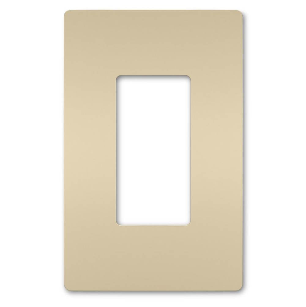 Legrand - radiant One-Gang Screwless Wall Plate, Ivory - Ivory