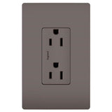 Legrand - radiant 15A 125V Duplex Tamper-Resistant Outlet, Brown - Brown